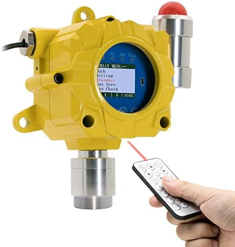 Hydrogen Gas Detector for Battery Room Monitoring by Forensics | Wall Mount Continuous Monitoring | USA NIST traceable Calibration | Adjustable Alarms | Relay Output | 0-1000 ppm |