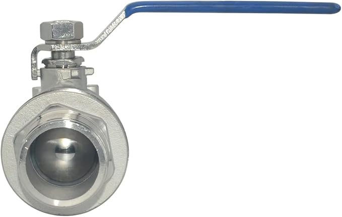 VARMHUS Full Port Ball Valve S304 Stainless Steel 304 Heavy Duty for Water, Oil, and Gas,1000WOG (1-1/2")