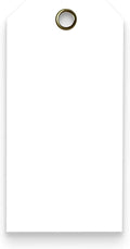 Tags 4 Less 15 Mil Waterproof Plastic Tags, Pack of 100 – 2” x 4” Heavy Duty Plastic Tags for Labeling, Outdoor Tagging, Equipment Labeling, Luggage, Valves & More (White)