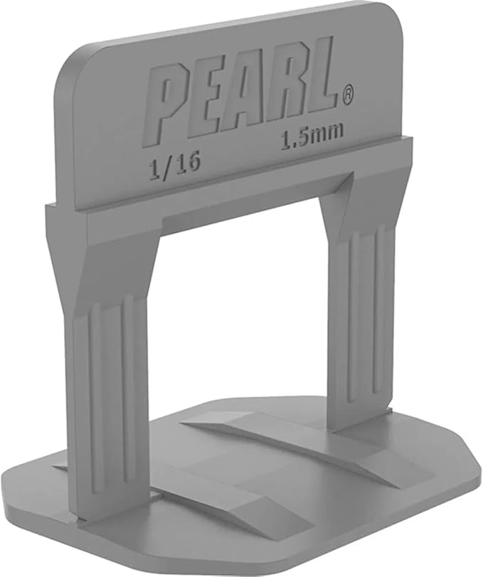PEARL ABRASIVE CO. Leveling System Bag of 250, Gray, 1/16"