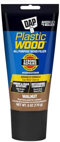 DAP Plastic Wood All Purpose Latex Wood Filler, Walnut, 6 Oz (7079800584)