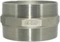 4"x4" NPT Male Threaded Hex Nipple,Stainless Steel 304 Quick Coupler Pipe Fitting (4")