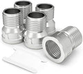 TAISHER 5PCS 304 Stainless Steel Pipe Fitting, Reducer Adapter, 1/2" Male NPTx 3/4" Female NPT