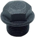 1 Piece M18X1.5 Metric Male Thread Hex Head Plug with Flange Black Carbon Steel Socket Pipe Fitting for Terminate Pipe Ends