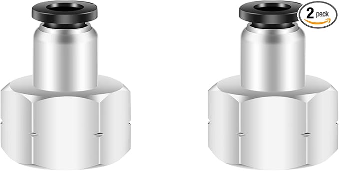 CEKER 1/2" NPT Female Air Fittings, Push to Connect Quick Connect 2Packs