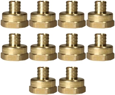 10 Pack XFITTING 3/4 inch Pex x 1 inch Female NPT Adapter