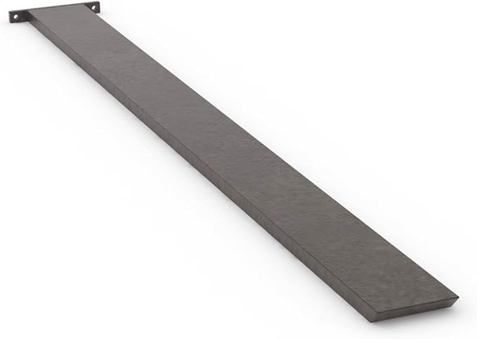 Iron Supports Hidden Island Countertop Support Bracket - Heavy Duty Brackets for Granite Countertops - Steel Kitchen Island Support Brackets (Raw Steel - 34 Inch)