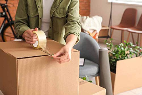 APQ 36 Rolls of Carton Sealing Tape 2” x 55 Yards. Thickness 1.6 Mil. Polypropylene Pressure Sensitive Tape for Wrapping, Packing, Shipping, Moving Boxes. Acrylic Adhesive. No Weathering, Yellowing.