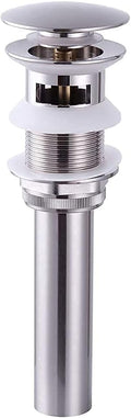 Bathroom Faucet Vessel Vanity Sink Pop Up Drain Stopper with Overflow, Brushed Nickel D500031BN