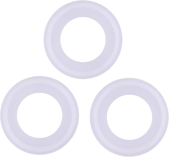 DERNORD Clamp Tee 3 Way Stainless Steel 304 with 3 Silicone Gaskets Fits 1.5" Tri Clamp, 32mm Pipe OD Sanitary Fittings(1.25 Inch)