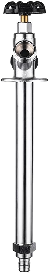 EFIELD 6-inch Anti-Siphon Frost Free Sillcock, 1/2 inch Pex-A Expansion Connection X 3/4 inch Hose Bibb, Chrome Plated Brass Body-6 Inch Length,(SILLCOCK026)