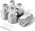 TAISHER 5PCS 304 Stainless Steel Compression Tube Pipe Fitting Connector, 1/4" Tube OD x 3/8" NPT Female Straight Adapter