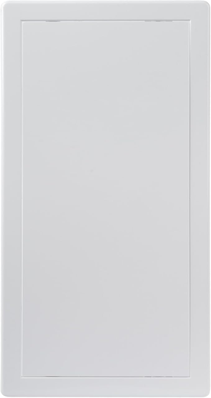 8 x 16 Inch White Square ABS Plastic Plumbing Access Panel - Indoor Wall Access Door for HVAC, Wall, Ceiling, and Drywall with Panel - Opening Box Door Cover - Easy to Instal