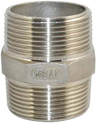DAN SPEED 1-1/2" Male Hex Threaded Reducer Pipe Fitting Stainless Steel 304 NPT