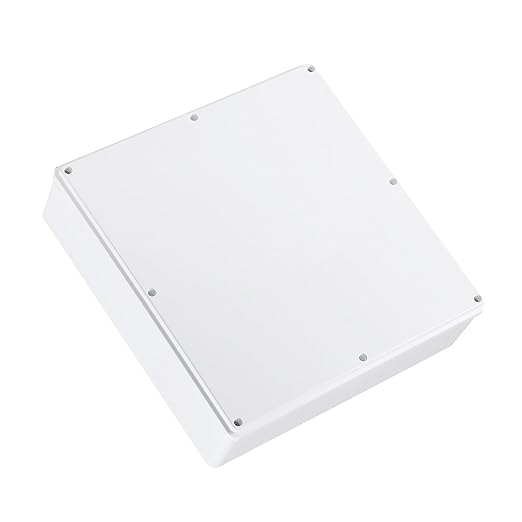 12" x 12" x 3" PVC Plastic Dustproof Waterproof Box IP65 Junction Boxes Project Junction Conduit Box for Electrical Outdoor Enclosure