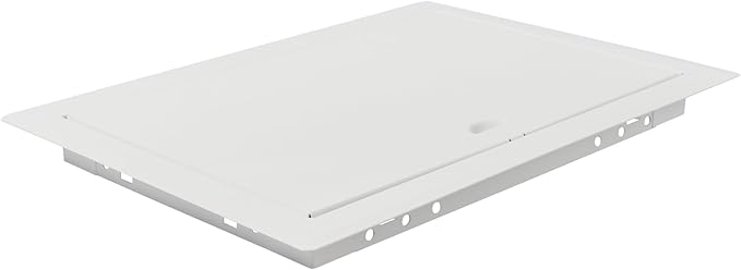 8 x 12 Inch White Access Panel – Metal Rectangular Wall & Ceiling Access Door for Plumbing Electrical HVAC – Easy Install Indoor Panel for Drywall, Home Improvement and Maintenance