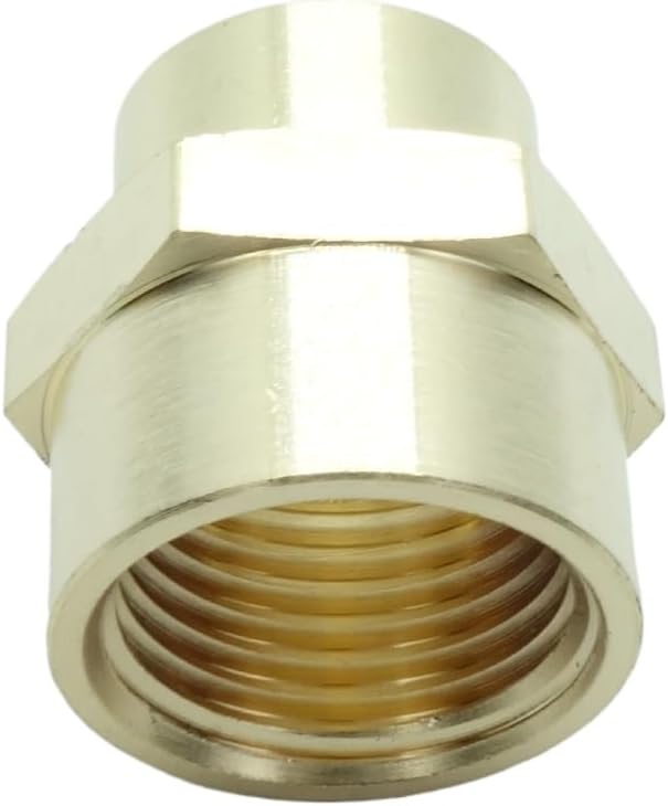 5 Pcs Brass Pipe Fitting Reducing Coupling, FNPT to FNPT Reducer Adapter, 1/2" x 3/8" NPT Female