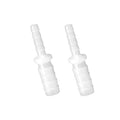 Quickun Plastic Hose Barb Reducer Fitting 1/4" to 5/32" Barbed Reducing Union Adapter Splicer Mender Joint Fitting (Pack of 2)