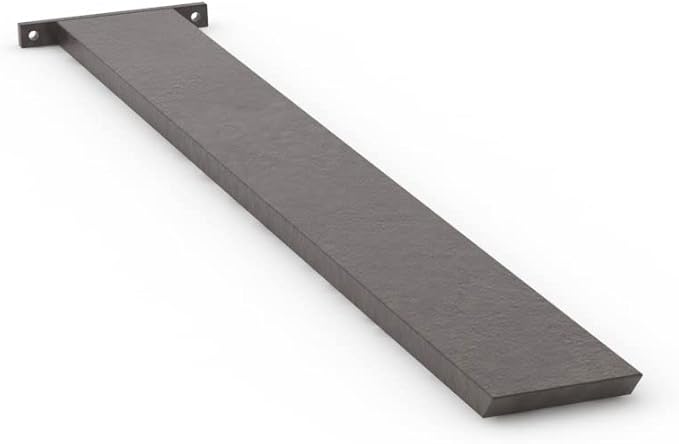 Iron Supports Hidden Island Countertop Support Bracket - Heavy Duty Brackets for Granite Countertops - Steel Kitchen Island Support Brackets (Raw Steel - 24 Inch)