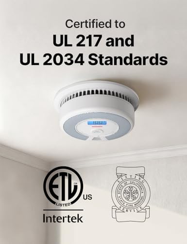 X-Sense Smoke Detector Carbon Monoxide Alarm Combo, XP0H-SN, 3-Pack