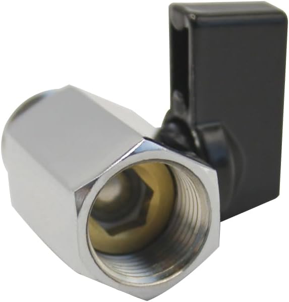 Brass Chrome Plating 3/8" NPT Male to 3/8" NPT Female Shut-Off Ball Valve for Water Fuel Air (Pack of 2)