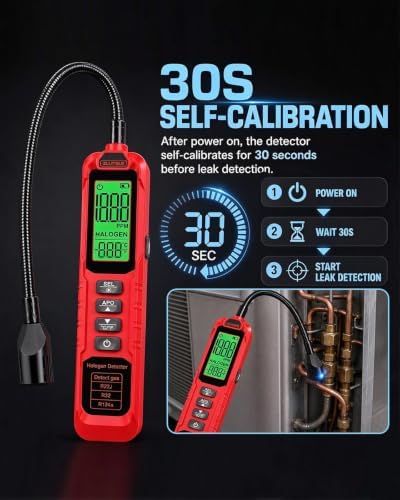 HVAC Refrigerant Leak Detector, AC Halogen Leak Detection