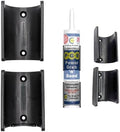 StealthMounts Caulk Tube Holder - 4 Pack | Caulk Tube Storage Rack Mount for Silicone/Mastic/Adhesive Tubes | Caulk Holder | Grease Tube Holder | Caulk Storage | Caulk Tube Storage | Made in The UK