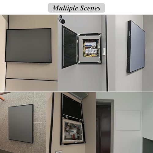 Decorative Wood Electrical Panel Cover for Meter Box, Wall-Mounted Circuit Breaker Protection, Stylish Vertical Lid for Home Decor, Electric Meter Hideaway