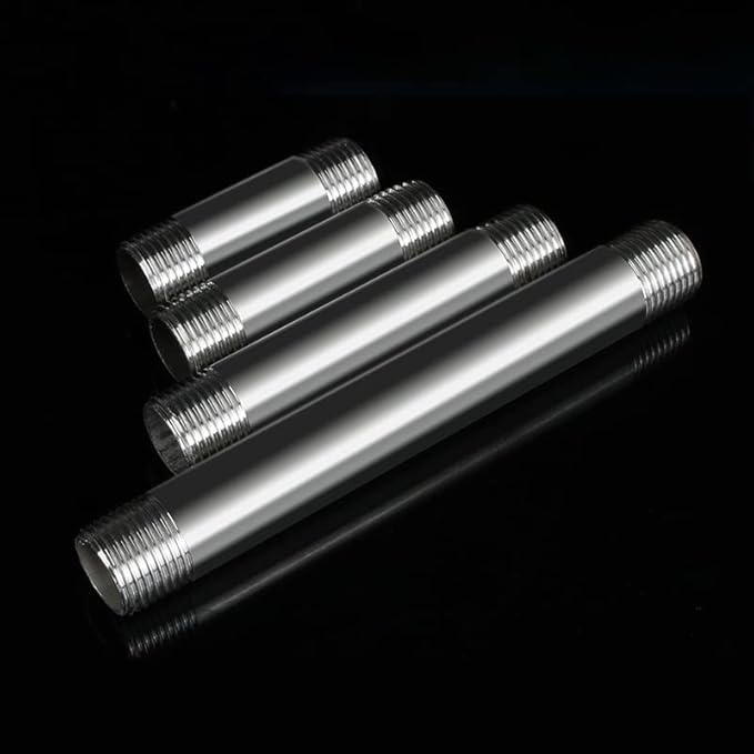 304 Stainless Steel Nipple Pipe Fitting 3/4" NPT X 3/4" NPT Male Thread Cast Pipe Fittings 2" 50mm Length (pack of 2)