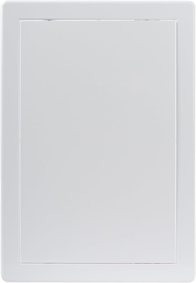 8x12 Inch White Access Panel – ABS Plastic Rectangular Wall & Ceiling Access Door for Plumbing Electrical HVAC – Easy Install Indoor Panel for Drywall Home Improvement and Maintenance