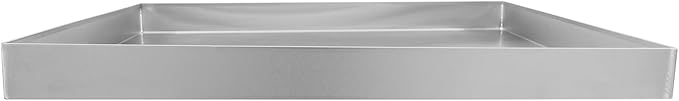 28" x 30" x 2.5" Washing Machine Pan Washing Machine Drip Pan w/Drain Hole & Hose Adapter 304 Stainless Steel Drain Tray for Electric Water Heater & Air Conditioning Units