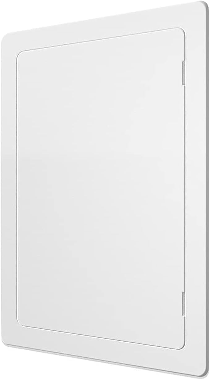 Access Panel for Drywall - 4 x 6 inch - Wall Hole Cover - Access Door - Plumbing Access Panel for Drywall - Heavy Durable Plastic White