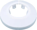 25mm Pipe Cover Decoration; Fit 0.98" Outer Diameter Pipe/Hole; White PP Plastic Escutcheon Collar; Snap-on Water Escutcheon Plate for Bathroom Kitchen Wall Tube Decor 1Pc