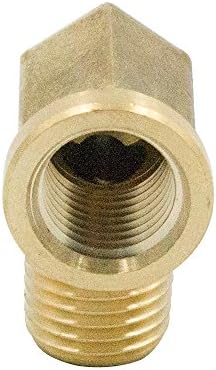 1/8 Inch Brass Street 90 Degree Elbow 1/8" NPT Male x 1/8" NPT Female Forged Pipe Fitting (Pack of 2)