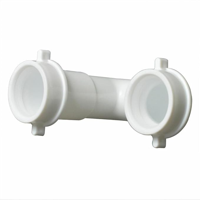 Replacement 1-1/2 Inch Plastic Tubular Slip Joint J-Bend with Nuts & Washers for Thrifco Plumbing 4401653