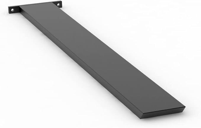 IRONSUPPORTS.COM Iron Supports Hidden Island Countertop Support Bracket - Heavy Duty Brackets for Granite Countertops Steel Kitchen (Matte Black 24 Inch)