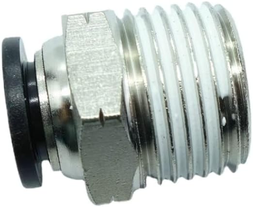 CDQBWQDJT 5 Pcs Pneumation Fitting 3/8" Tube OD Push To Connect X 1/2 NPT Pipe Male Connector