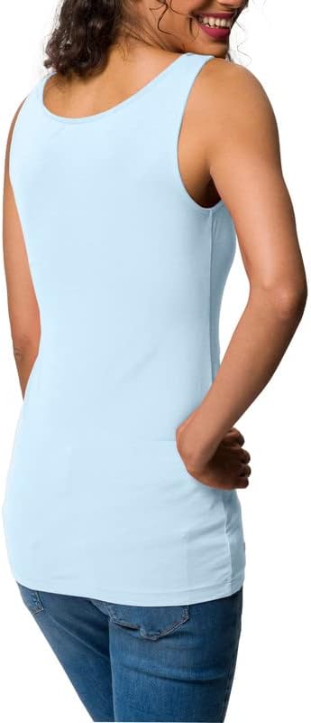 H HIAMIGOS Womens 3 Packs Long Tank Tops Stretchy Cotton Sleeveless Camisole Undershirts Layering Workout Yoga Camis