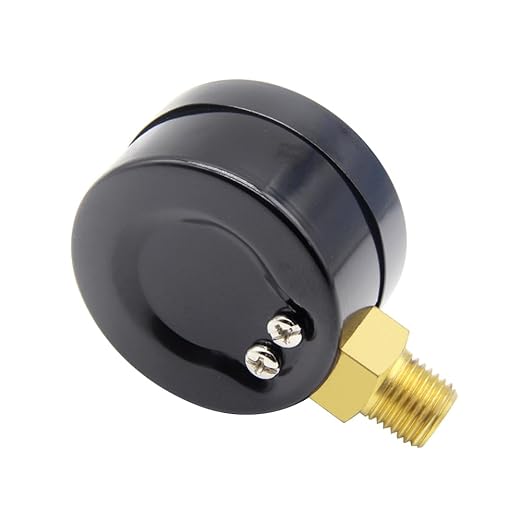 Pressure Gauge 0-30PSI 1/4" NPT Male Brass Bottom Mount 2" Dial Stainless Steel Case Include 1/2" NPT and 3/8" NPT Connector Universal Multifunctional