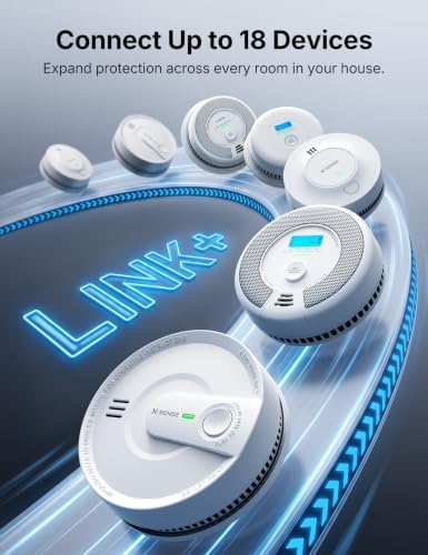 X-Sense Interconnected Smoke Detector, 10-Year Battery, SD20-W, 1-Pack