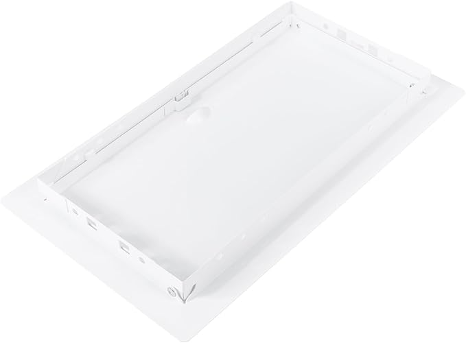 6x12 Inch White Access Panel – Metal Rectangular Wall & Ceiling Access Door for Plumbing Electrical HVAC – Easy Install Indoor Panel for Drywall, Home Improvement and Maintenance