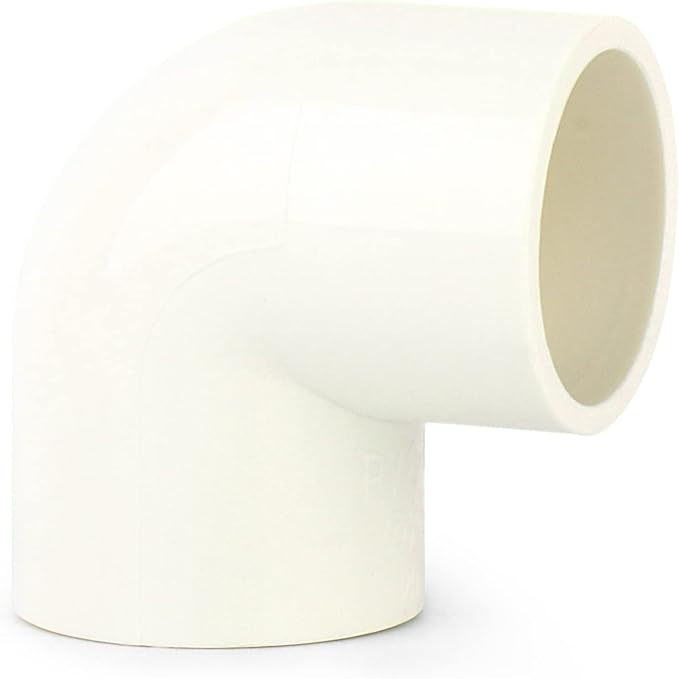 GASHER 25PCS PVC Pipe Fitting 1/2" PVC 90 Degree Elbow, Furniture Grade Pipe Socket Fittings, For Home or Industrial