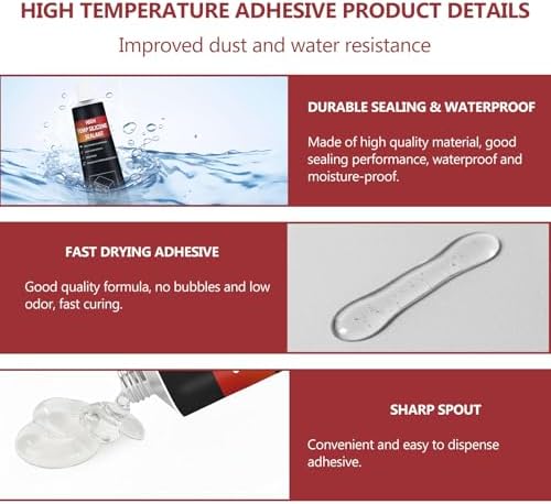 100ml Clear Oven Heat Resistant Glue, 570°F Heat Resistant ﻿