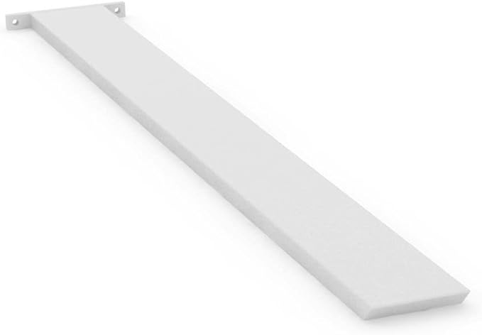 IRONSUPPORTS.COM Iron Supports Hidden Island Countertop Support Bracket - Heavy Duty Brackets for Granite Countertops Steel Kitchen (White 28 Inch)