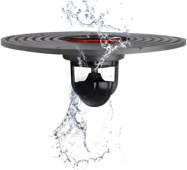 Shower Floor Drain Backflow Preventer Large Caliber Variable Diameter Sealing Gasket One Way Drain Valve Fast Drainage Shower Plug Insert Drain Plug，Suitable for Caliber 1.46"-3.9"
