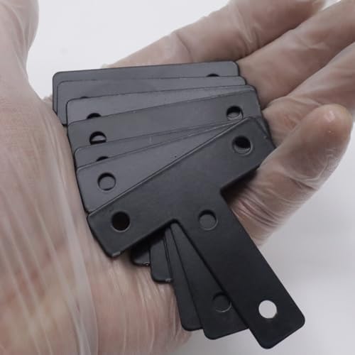 20-Pack Steel T-Shape Mending Plate Corner Brace 2.4 Inch for Wood