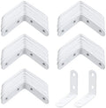 MY MIRONEY 50PCS White Right Angle Corner Braces Brackets, 2" x 2"