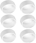 6Pack 2" PVC Pipe End Cap Fitting,Schedule 40, 2inch PVC Pipe End Cap Plug Adapter for Cold Water Supply Lines,Garden Irrigation,Pipe Fitting Systems&DIY Garden Shelf, White.