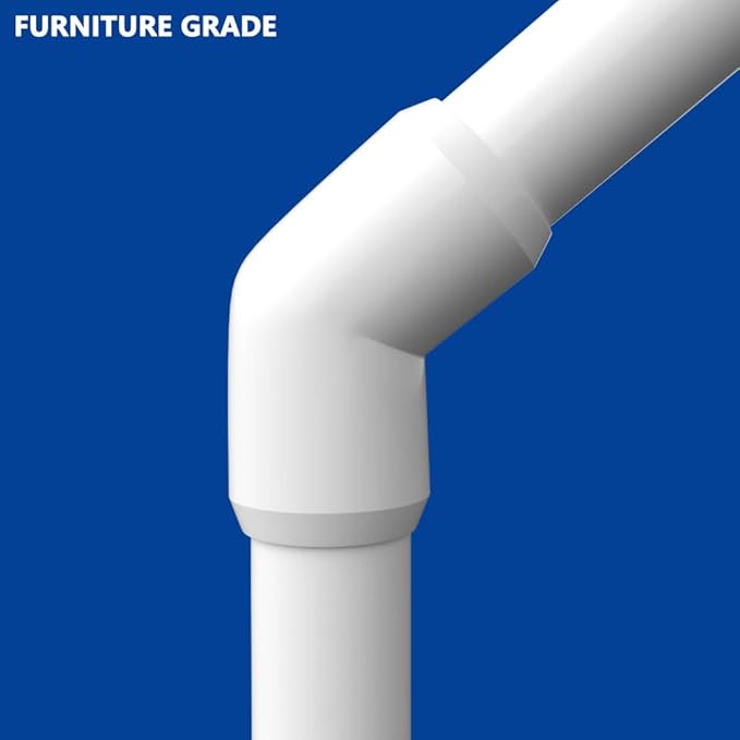 ‌letsFix 45 Degree PVC Fittings 3/4 Inch (10-Pack), Furniture-Grade, Heavy-Duty Pipe Connectors for Plumbing, DIY Projects, and Home Furniture Assembly, Compatible with 3/4" Schedule 40 PVC Pipes‌