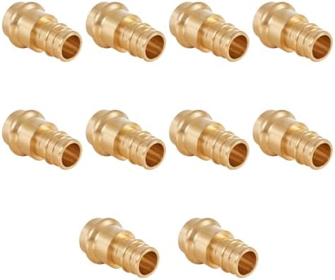 10Pcs EFIELD 3/4"Copper Press x PEX-A Coupling Adapter(PEX1960186-10)